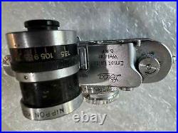 Vintage Leica III Camera Summar 12 50mm Lens & Nikon Kogaku Varifocal Finder Vintage Leica III Camera Summar 12 50mm Lens & Nikon Kogaku Varifocal Finder