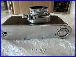 Vintage Leica III Camera Summar 12 50mm Lens & Nikon Kogaku Varifocal Finder