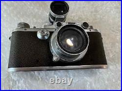 Vintage Leica III Camera Summar 12 50mm Lens & Nikon Kogaku Varifocal Finder Vintage Leica III Camera Summar 12 50mm Lens & Nikon Kogaku Varifocal Finder