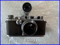 Vintage Leica III Camera Summar 12 50mm Lens & Nikon Kogaku Varifocal Finder