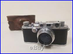 Vintage Leica III Ernst Leitz Wetzlar DRP 1937 35mm camera, Summar 50mm lens VGC