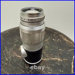 Vintage Leica Leitz Wetzlar Elmar 135mm f/4 Telephoto Camera Lens