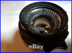 Vintage Leitz Summilux 11.4/35 Canada Camera Lens #2802946 Leica WithOriginal Box