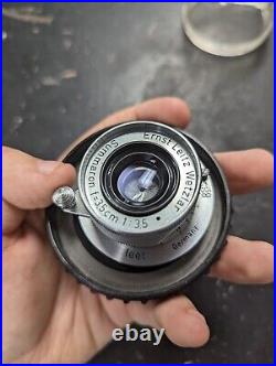 Vintage Leitz Wetzlar Leica SUMMARON f=3.5 13.5 Camera Lens