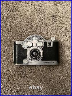 Vintage MERCURY II CX 35mm 1/2 frame camera Tricor f=2.7/35 lens + original case