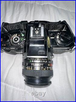Vintage MINOLTA X-700 35mm Film Camera with Minolta 50mm f/1.7 Lens & Accessories