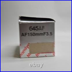 Vintage Mamiya 645 AF 150mm f/3.5 Camera Lens With Hood Mint In Box