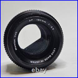 Vintage Mamiya 645 AF 150mm f/3.5 Camera Lens With Hood Mint In Box