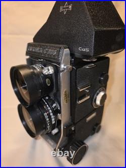 Vintage Mamiya C330 Professional TLR Camera 65mm F/3.5 Lens Porrofinder Untested