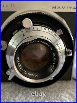 Vintage Mamiya Press Super 23 Camera with Sekor 100mm f3.5 Lens