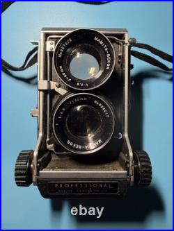 Vintage Mamiya Twin Lens Reflex TLR Camera with Sekor 80mm Lens