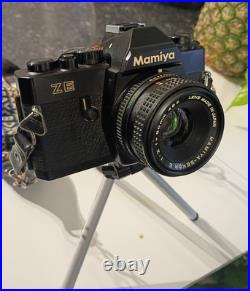 Vintage Mamiya ZE 35mm SLR Film Camera Kit with Lenses & Accessories Vintage Mamiya ZE 35mm SLR Film Camera Kit with Lenses & Accessories