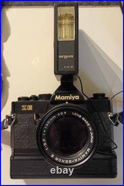 Vintage Mamiya ZE 35mm SLR Film Camera Kit with Lenses & Accessories Vintage Mamiya ZE 35mm SLR Film Camera Kit with Lenses & Accessories