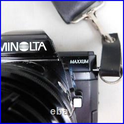 Vintage Minolta Maxxum 7000 Camera Bundle 2800AF Flash 135MM F2.8 Lens #C299