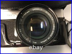 Vintage Minolta SR-T 101 35mm SLR Film Camera with MC Rokkor 55mm f/1.7 Lens