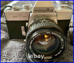Vintage Minolta SRT 101 35 mm Film Camera & 50mm F1.4 Lens RARE MINT condition