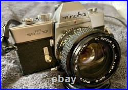 Vintage Minolta SRT 101 35 mm Film Camera & 50mm F1.4 Lens RARE MINT condition