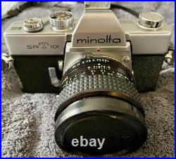 Vintage Minolta SRT 101 35 mm Film Camera & 50mm F1.4 Lens RARE MINT condition