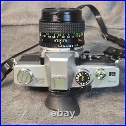 Vintage Minolta SRT 101 Film Camera Bundle with Lens, Flash, Case & Accessories