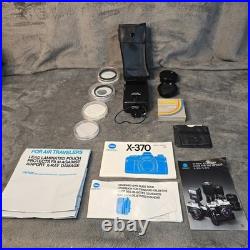 Vintage Minolta SRT 101 Film Camera Bundle with Lens, Flash, Case & Accessories