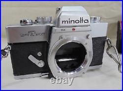 Vintage Minolta SRT-202 35mm Film Camera Rokkor-X 50mm 1.4 Lens