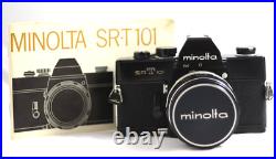Vintage Minolta Srt-101 Black Slr Camera With 58mm F1.4 Rokkor Lens (near Mint) Vintage Minolta Srt-101 Black Slr Camera With 58mm F1.4 Rokkor Lens (near Mint)