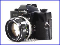 Vintage Minolta Srt-101 Black Slr Camera With 58mm F1.4 Rokkor Lens (near Mint)