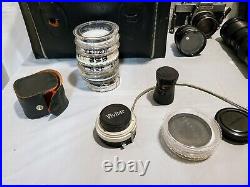 Vintage Minolta/Vivitar Camera Equipment withextra lenses and accessories
