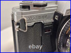 Vintage Minolta X-300 35mm SLR Camera with 50 mm lens + FLASH TESTED Vintage Minolta X-300 35mm SLR Camera with 50 mm lens + FLASH TESTED