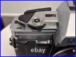 Vintage Minolta X-300 35mm SLR Camera with 50 mm lens + FLASH TESTED
