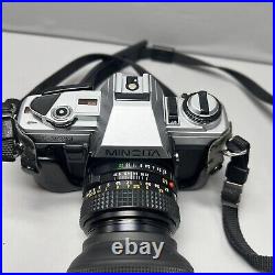 Vintage Minolta X-370 SLR 35mm Camera with50mm 1.7 Lens & Strap & Tested &Negative