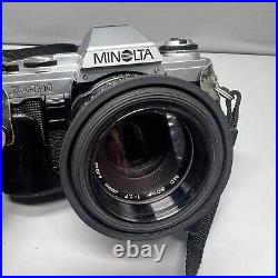 Vintage Minolta X-370 SLR 35mm Camera with50mm 1.7 Lens & Strap & Tested &Negative