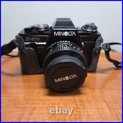 Vintage Minolta X-570 35mm SLR Camera with 50mm 11.7 Lens with Case & Bag Vintage Minolta X-570 35mm SLR Camera with 50mm 11.7 Lens with Case & Bag