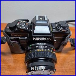 Vintage Minolta X-570 35mm SLR Camera with 50mm 11.7 Lens with Case & Bag