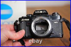 Vintage Minolta X-700 SLR Camera MD 50mm 1.2 lens with Box manual black 35mm Japan