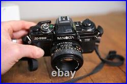 Vintage Minolta X-700 SLR Camera MD 50mm 1.2 lens with Box manual black 35mm Japan