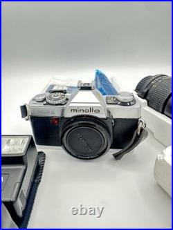 Vintage Minolta X370 N Film Camera with Multiple Lenses 135/35-70 & Flash