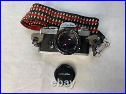 Vintage Minolta XD11 35mm SLR Camera With 50mm f/1 7 MD Rokkor-X Lens & Strap