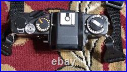 Vintage Minolta XE-7 Black 35mm Camera & Multiple Lenses Filters & Bag Untested