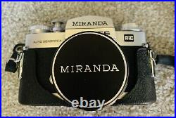 Vintage Miranda Auto Sensorex EE 35mm Film SLR Camera with 50mm 1.4 Lens & Cap