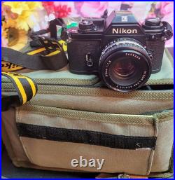 Vintage NEW Nikon EM Film Camera with Additional Lens