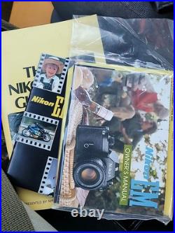Vintage NEW Nikon EM Film Camera with Additional Lens