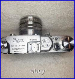Vintage NICCA IIIA Rangefinder Camera Rare With LENS Works. Read Descriptions