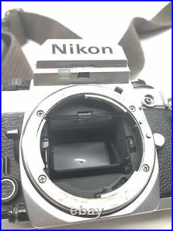 Vintage NIKON FA 35mm SLR Camera Zoom Nikon 35-140mm Lens Batteries N/I JL