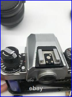 Vintage NIKON FA 35mm SLR Camera Zoom Nikon 35-140mm Lens Batteries N/I JL