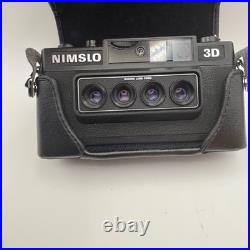 Vintage NIMSLO 3D Quadra Lens 35mm Film Camera & Flash Excellent Condition