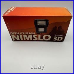 Vintage NIMSLO 3D Quadra Lens 35mm Film Camera & Flash Excellent Condition