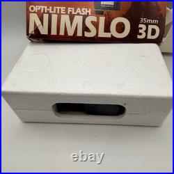 Vintage NIMSLO 3D Quadra Lens 35mm Film Camera & Flash Excellent Condition