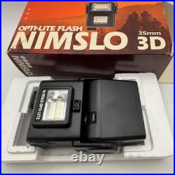 Vintage NIMSLO 3D Quadra Lens 35mm Film Camera & Flash Excellent Condition