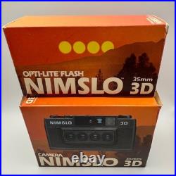 Vintage NIMSLO 3D Quadra Lens 35mm Film Camera & Flash Excellent Condition